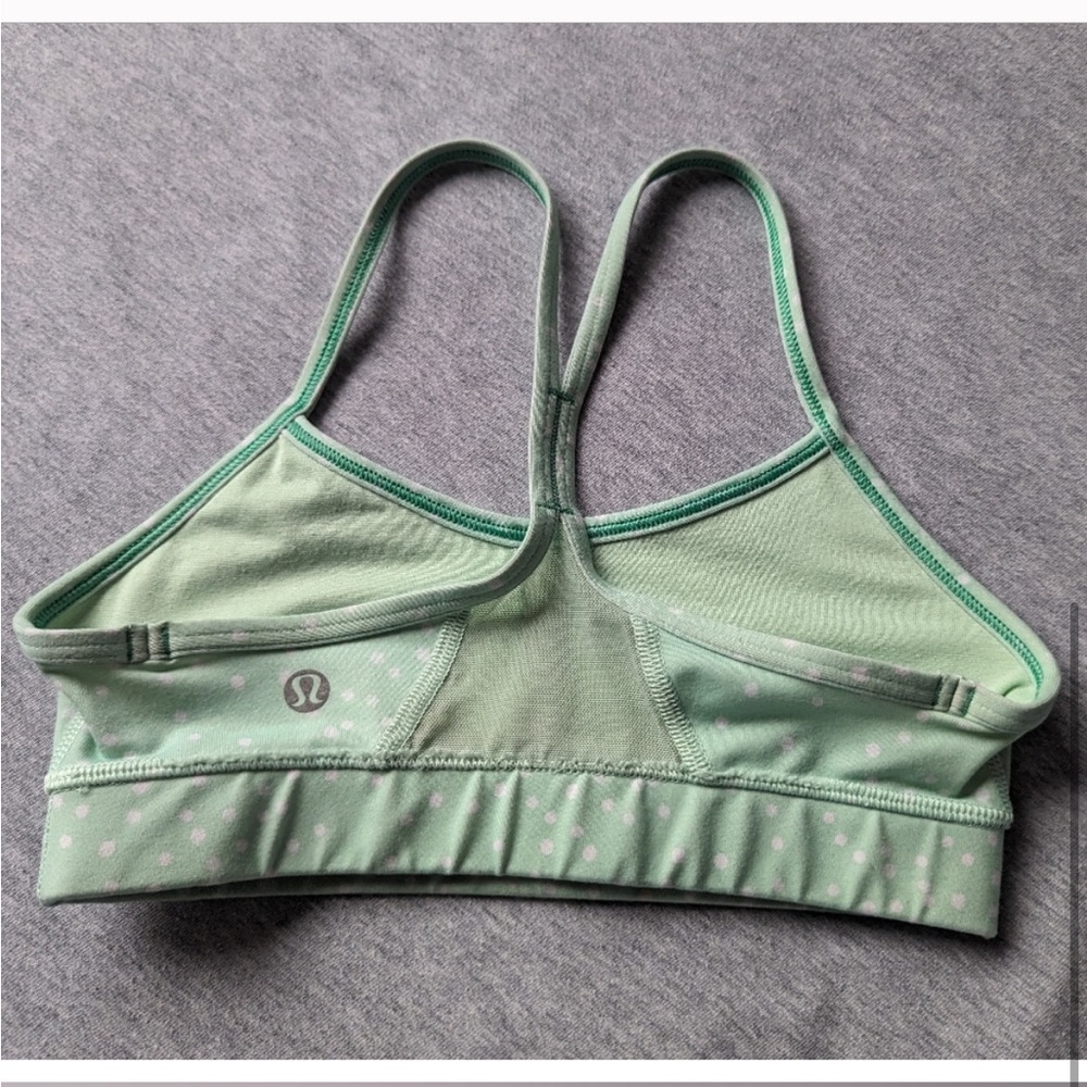 Lululemon Flow Y Bra IV *Full-On Luxtreme in Petit Dot Fresh Teal| Size: 2 ๐๐โโ - Picture 5 of 12